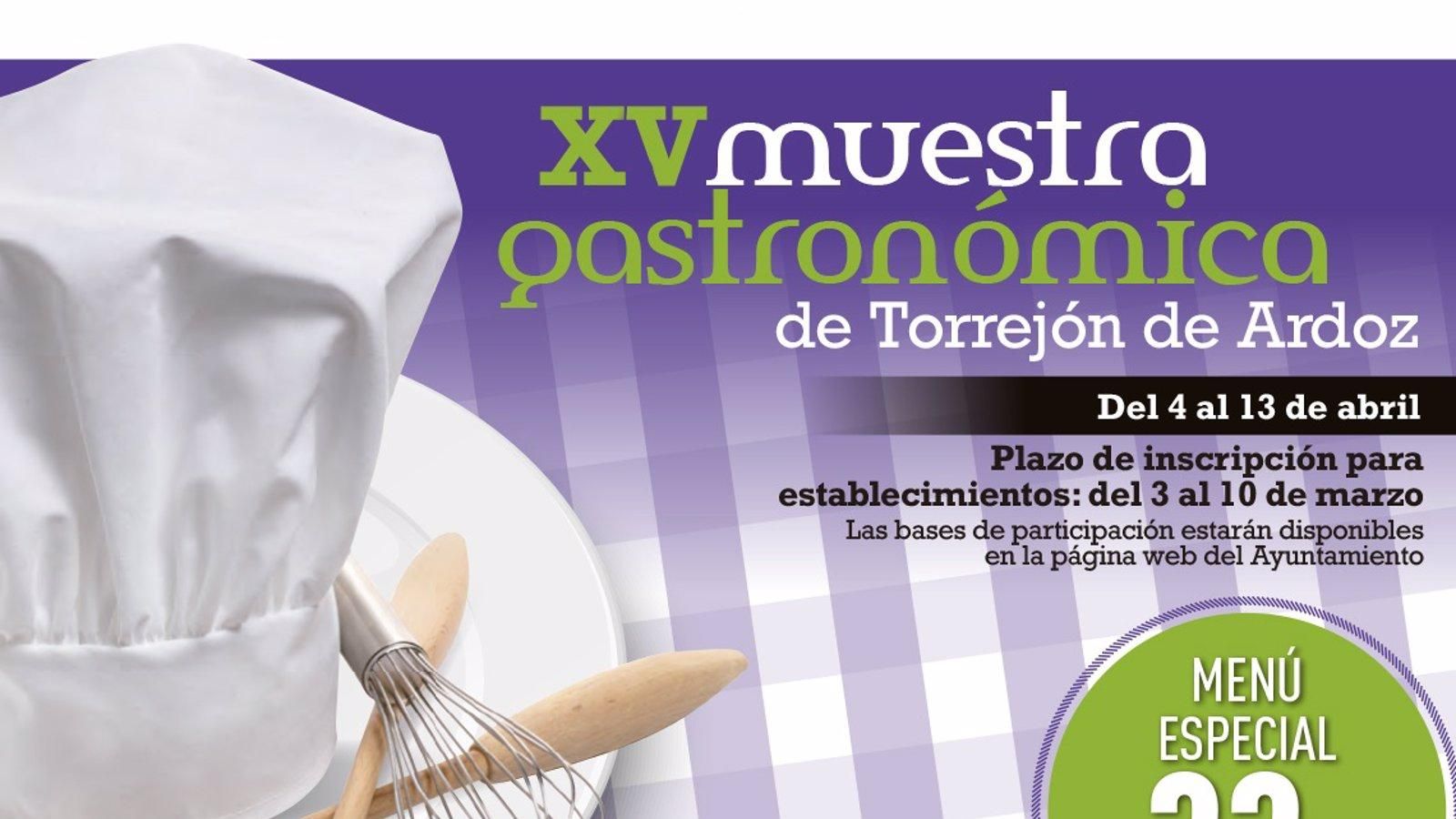 Restaurantes de Torrejón de Ardoz pueden inscribirse en la XV Muestra Gastronómica