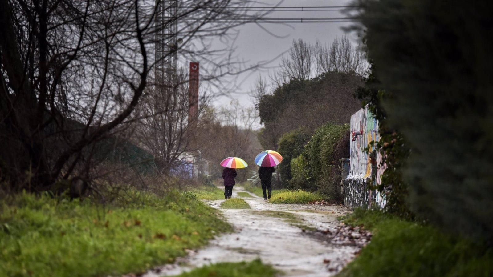 Aviso amarillo por lluvias en la Sierra de Madrid con hasta 40 litros por metro cuadrado