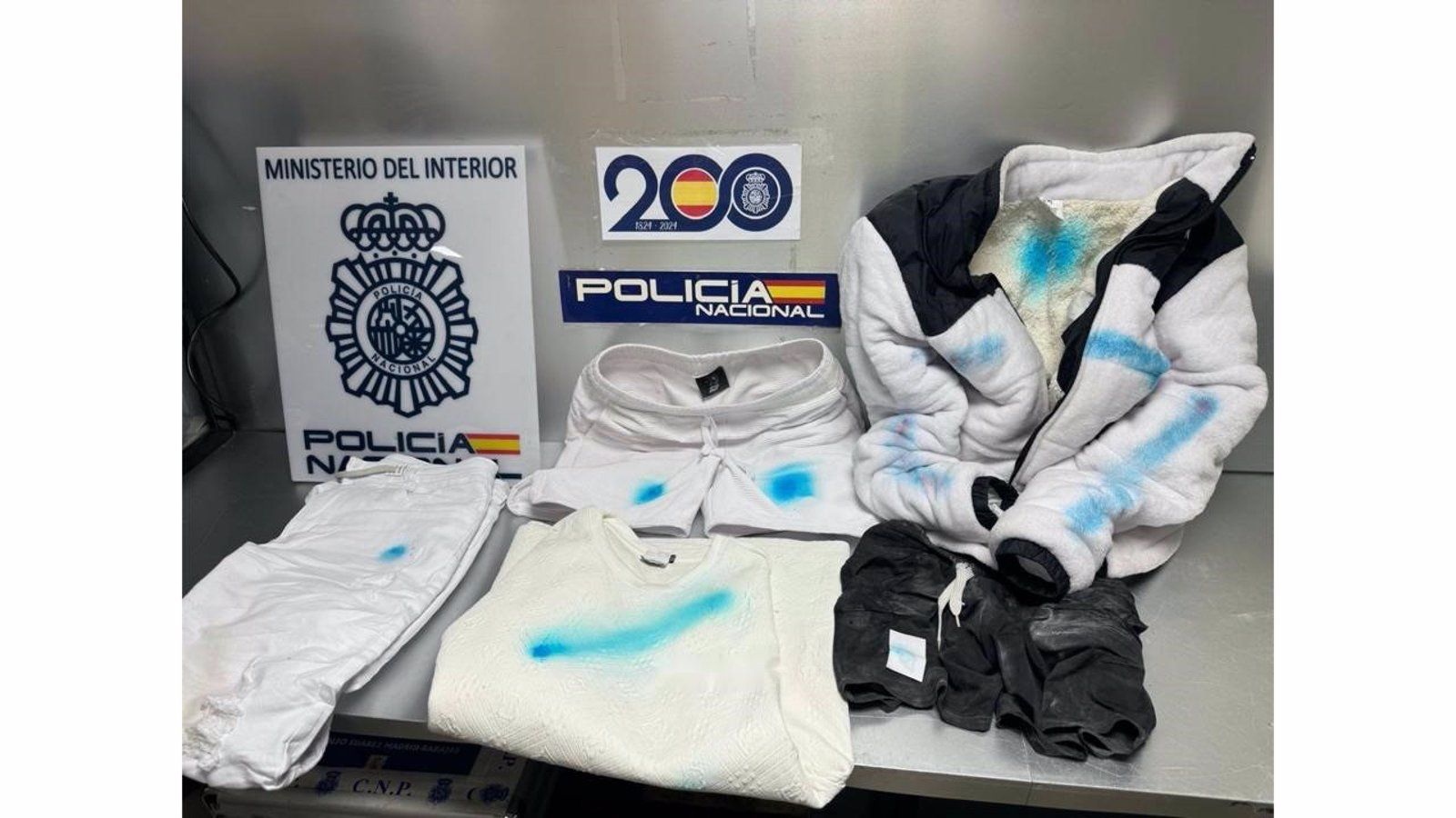 Arrestado un hombre con tres kilos de cocaína ocultos en prendas de vestir