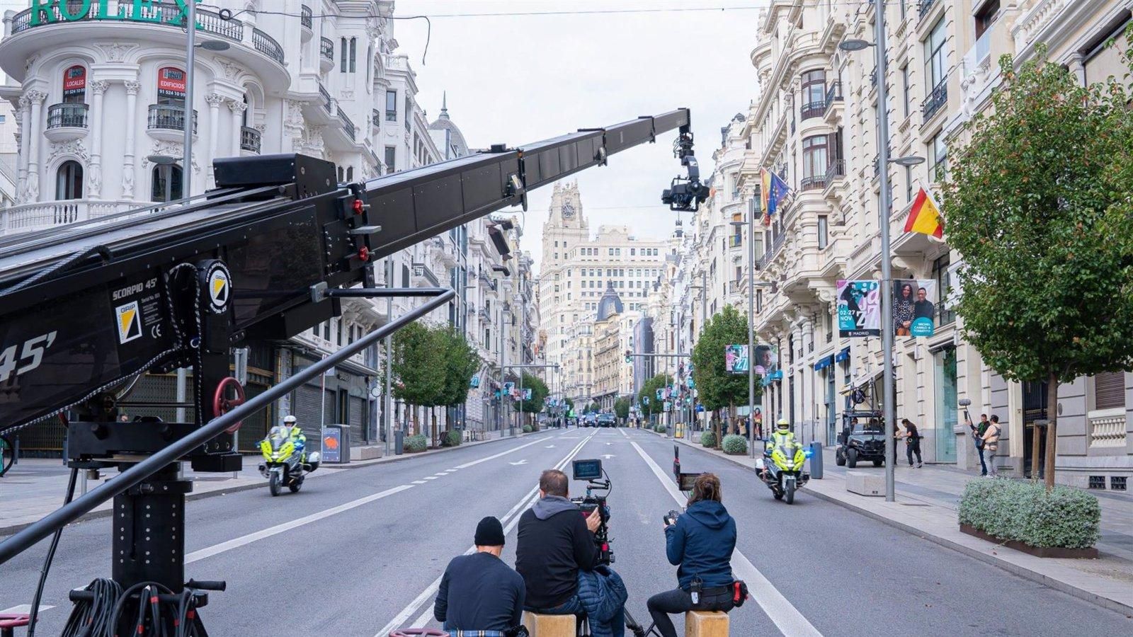 Una asociación vecinal pide reducir las autorizaciones a los rodajes en el céntrico barrio de Cortes