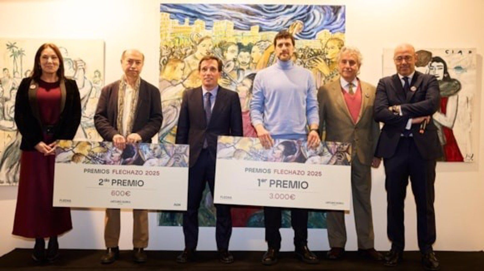 José Ignacio Lucía Orrite y Luis Javier Gayá, galardonados con el Premio 'Flechazo' de arte