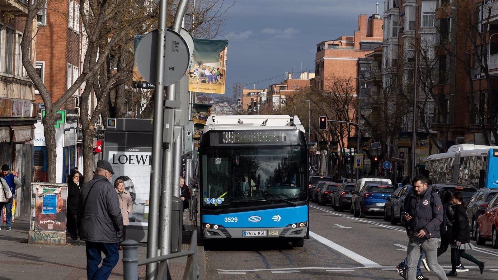 Un accidente múltiple en Atocha deja 17 heridos leves