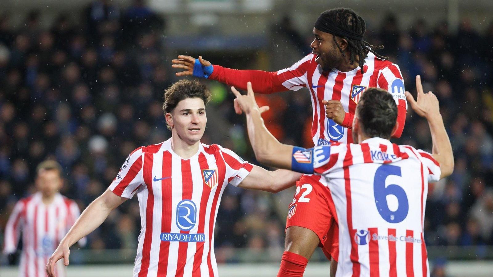 El Atlético vive un miércoles cenizo en Brujas