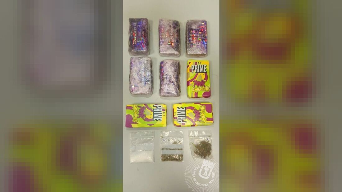 Detenido en Carabanchel a un hombre con 800 gramos de droga