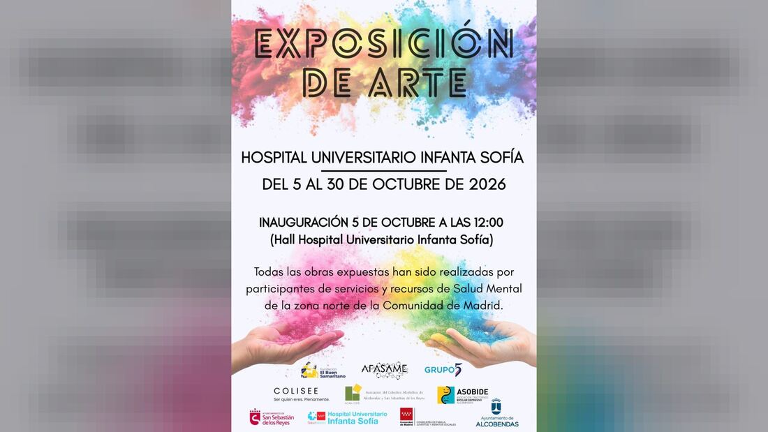 El Hospital Infanta Sofía expone arte de salud mental hasta el 30 de octubre