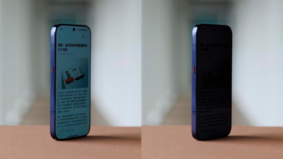 Xiaomi desafía a Samsung con pantalla de privacidad