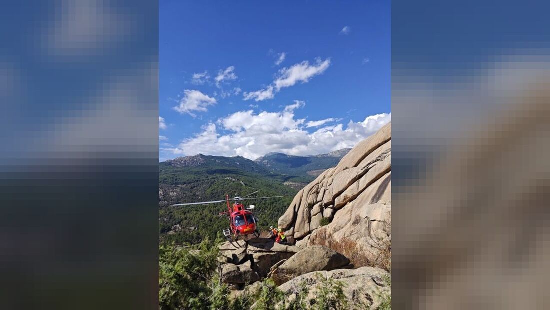 El GERA evacua a un escalador de 70 años tras una caída de 10 metros en La Pedriza