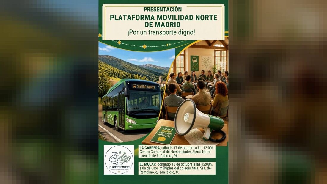 La Plataforma por la Movilidad de la Sierra Norte exige más autobuses, Cercanías y el desdoblamiento de la A-1