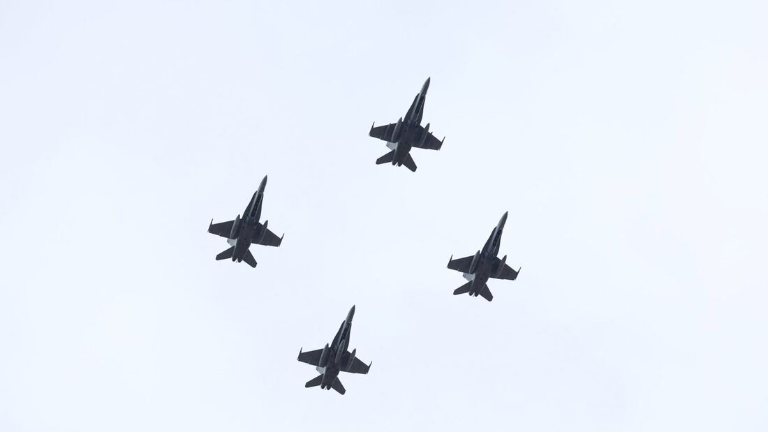 Madrid acoge el ensayo del desfile aéreo del 12 de octubre
