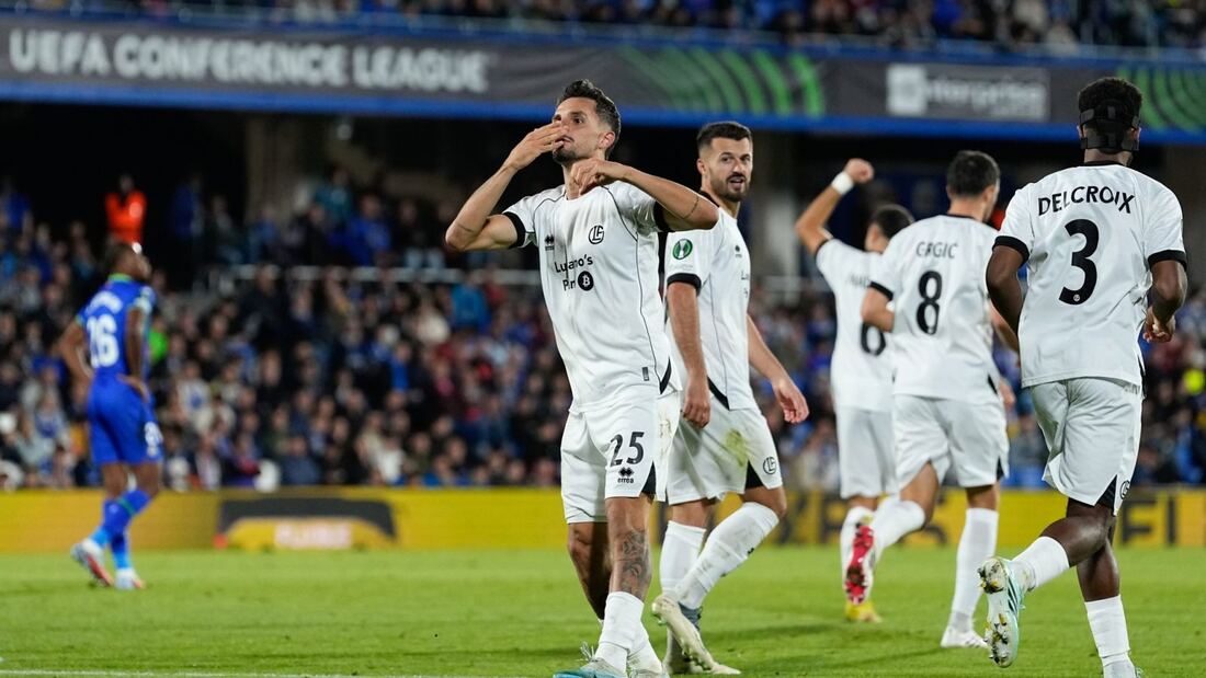 El Getafe cae goleado (2-5) ante el Lugano en la Conference