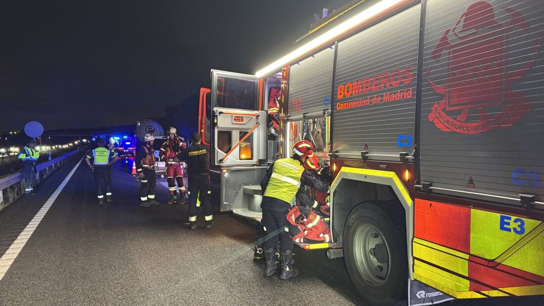 Seis heridos, dos graves, en choque en la A-3 en Arganda