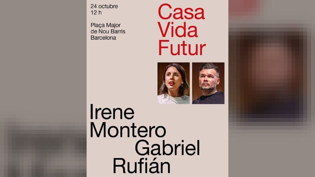 Montero y Rufián sellan su alianza en un acto en Barcelona