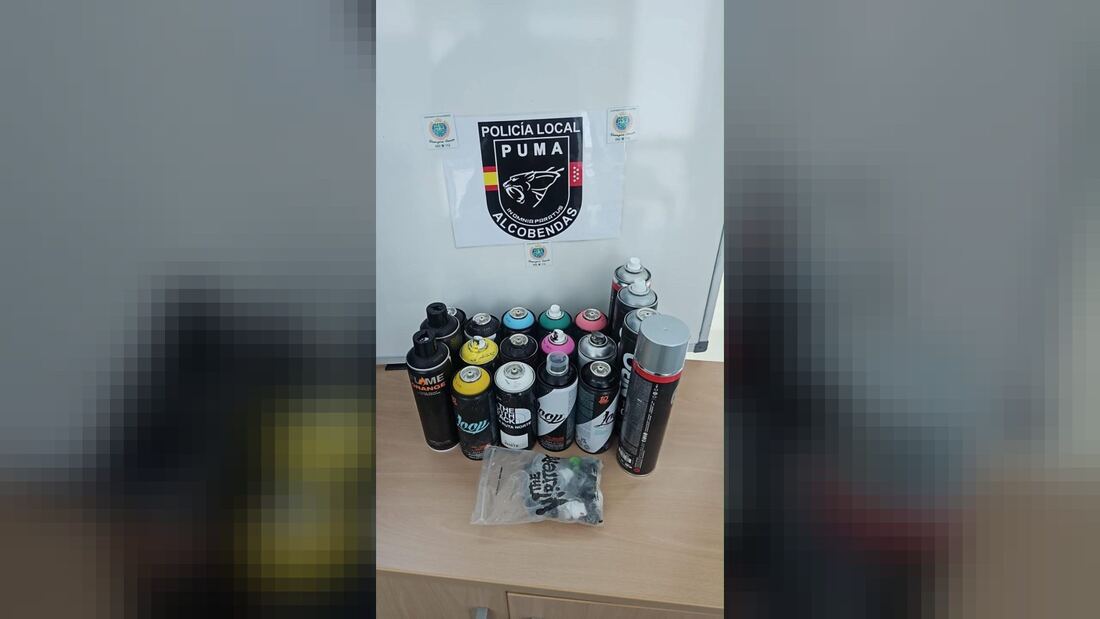 El Ayuntamiento de Alcobendas refuerza la vigilancia y localiza a ocho autores de pintadas