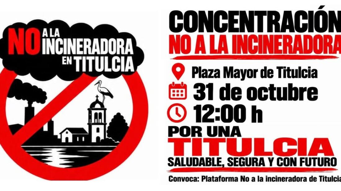 Convocan una protesta contra la incineradora de Titulcia